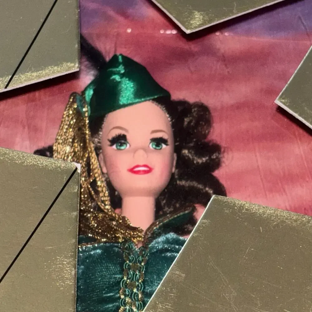 Scarlett O'Hara Barbie Green Curtin Dress 1994 Gone With The Wind Original Box